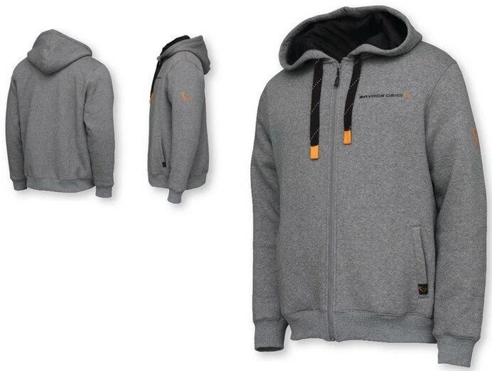 Hanorac SAVAGE GEAR Hoodie Classic Zip Hoodie, Grey Melange