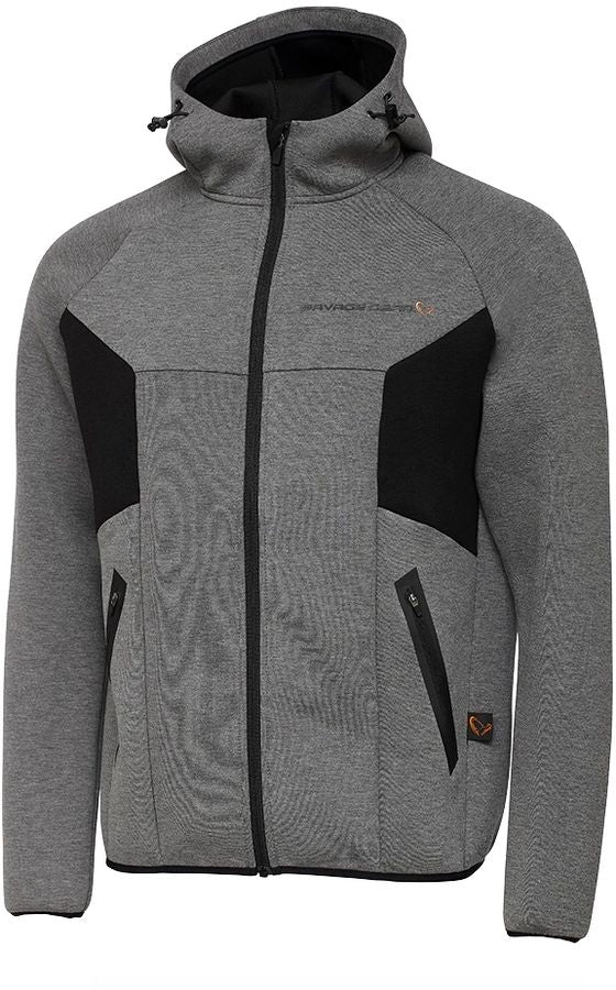 Hanorac SAVAGE GEAR Tec Foam Zip, Dark Grey Melange, Marimea L