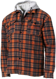 Hanorac SAVAGE GEAR Twin Shirt Jacket Check XXL, Orange Grey