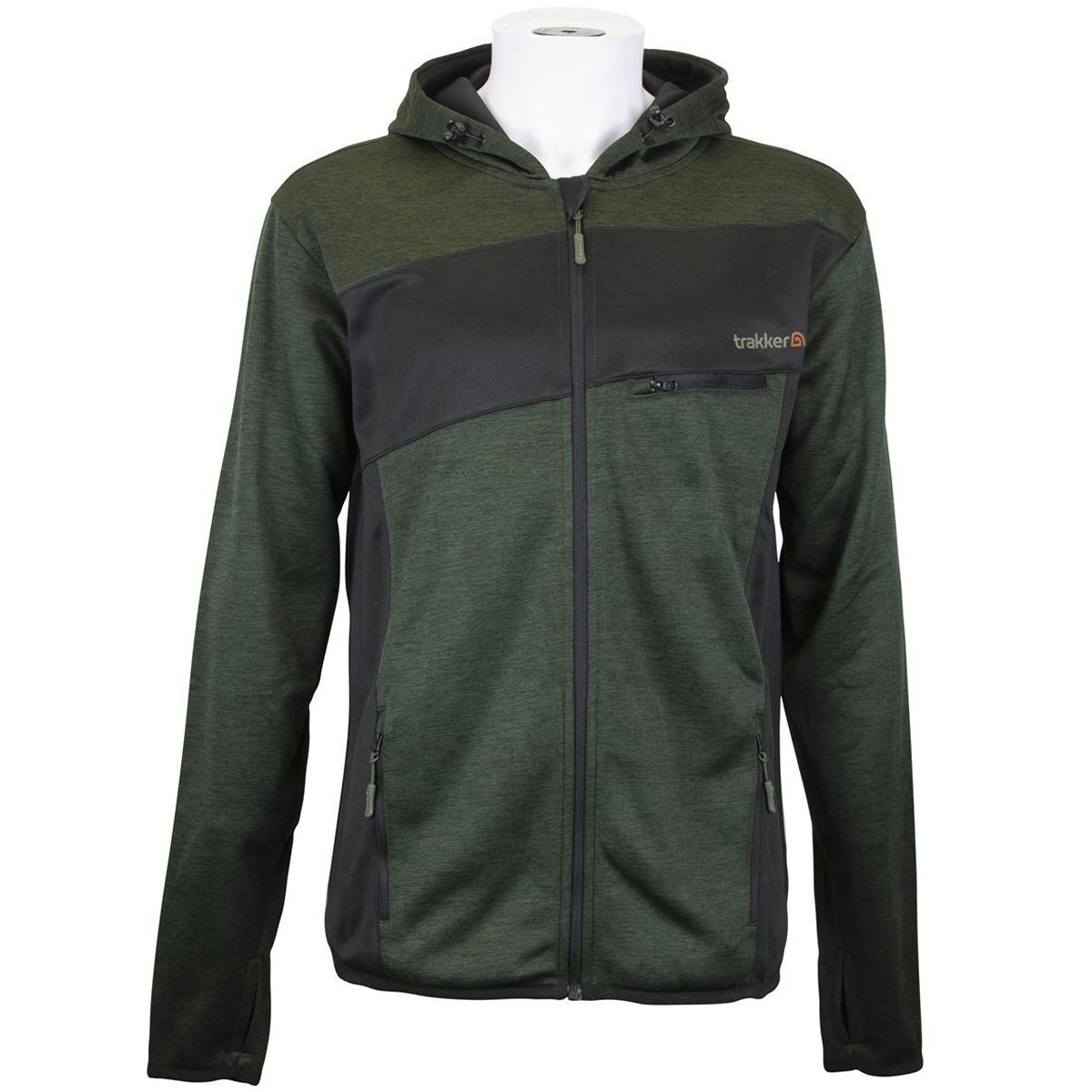 Hanorac cu Fermoar Trakker Marl Fleece Back Hoody, Marime S
