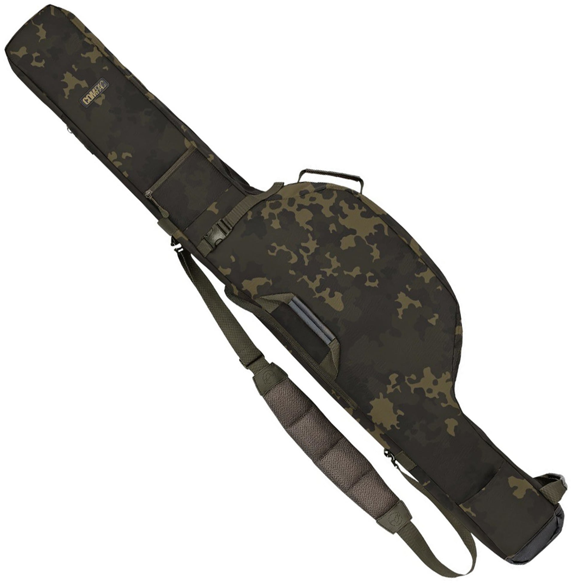 Husa 3 Lansete cu Mulineta KORDA Compac 3 Rod Holdall Telescopic, Dark Kamo, 135x35x13cm