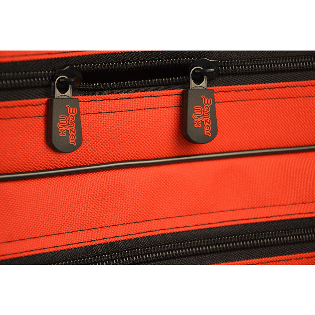 Husa BENZAR MIX pentru 3 Lansete cu Mulineta, Black / Red, 190cm