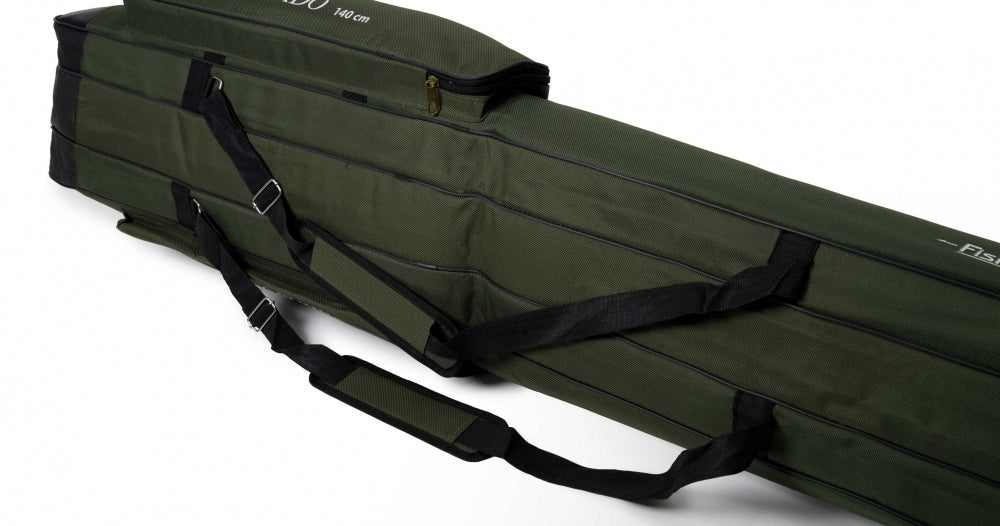 Husa Lansete Mikado 3 Compartimente Cu Baza Intarita, Verde, 120cm