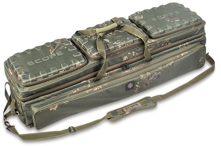 Husa Lansete Nash Scope R9 Trasporter, 3 Lansete + 3 Mulinete, 120x30x37cm