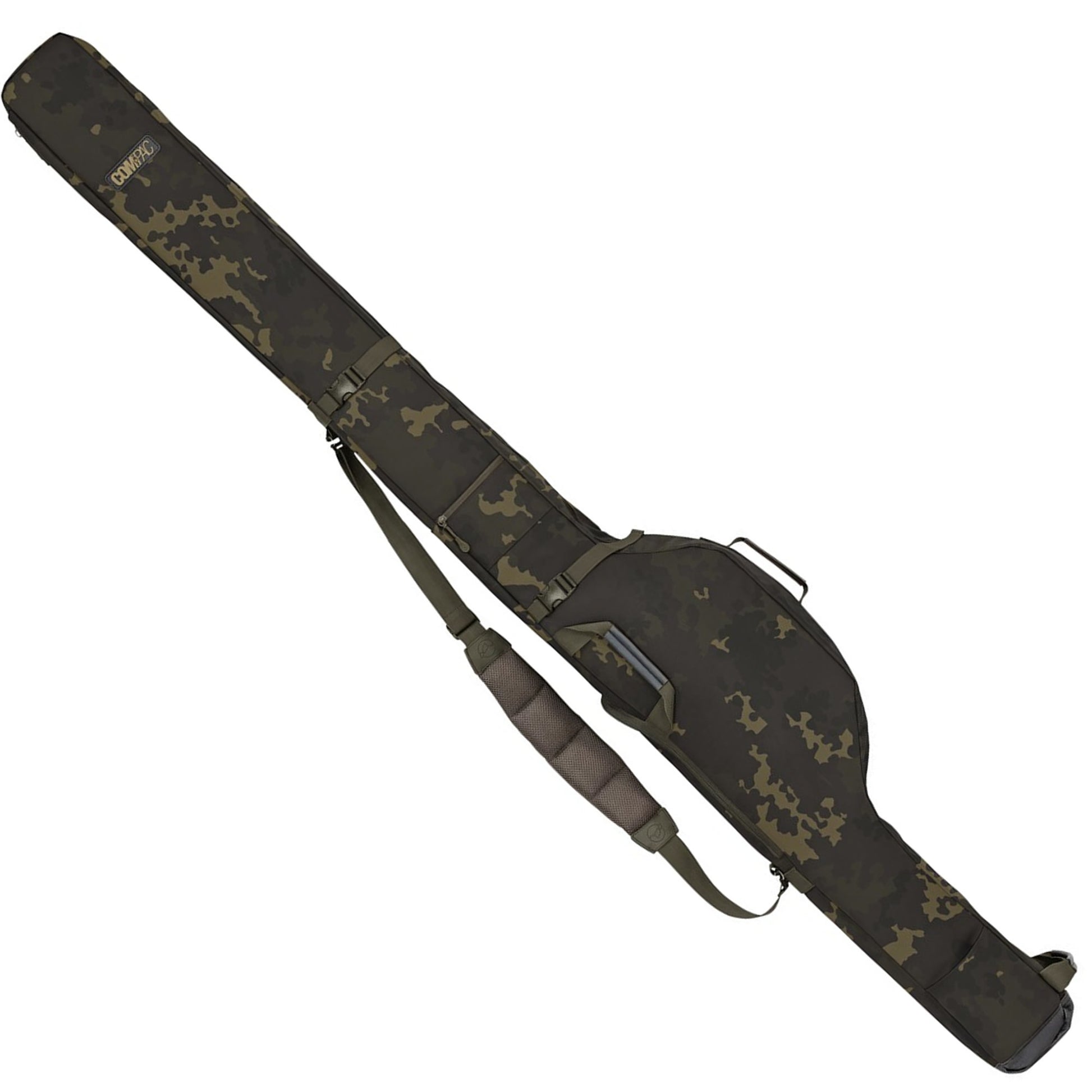 Husa Lansete cu Mulineta KORDA Compac, 3 Lansete, Dark Camo, 10ft/3.00m, 163x30x13cm
