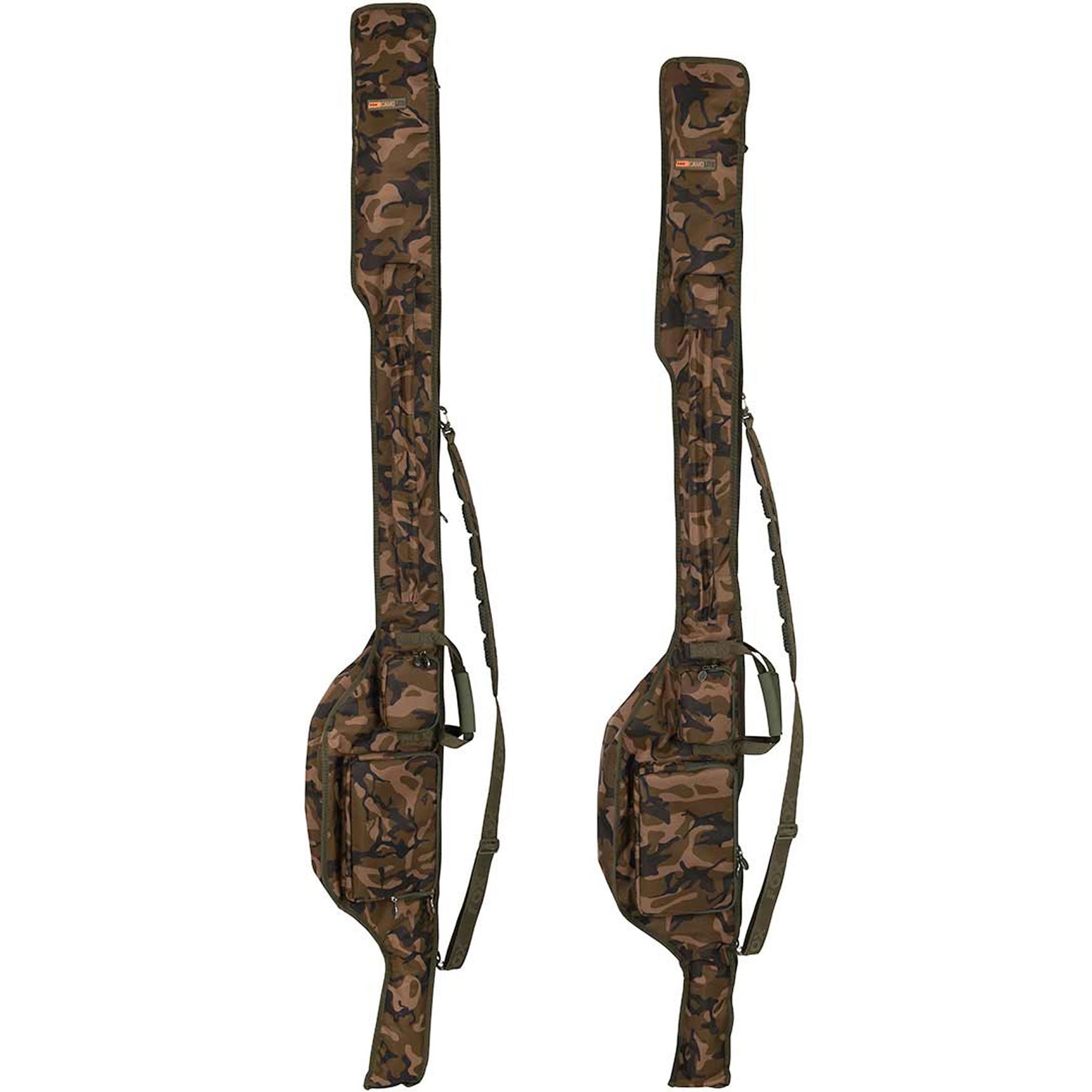 Husa Lansete cu Mulinete Fox Camolite Double Spod Jackets 12ft, 2 Compartimente