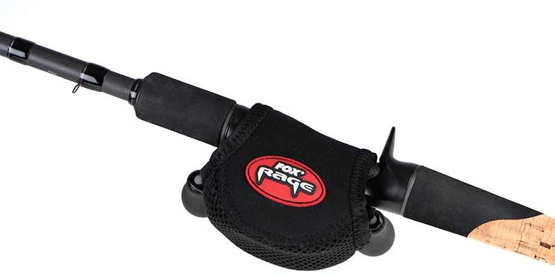 Husa Mulinete Fox Rage Neoprene Casting Reel Pouch, Medium, Black