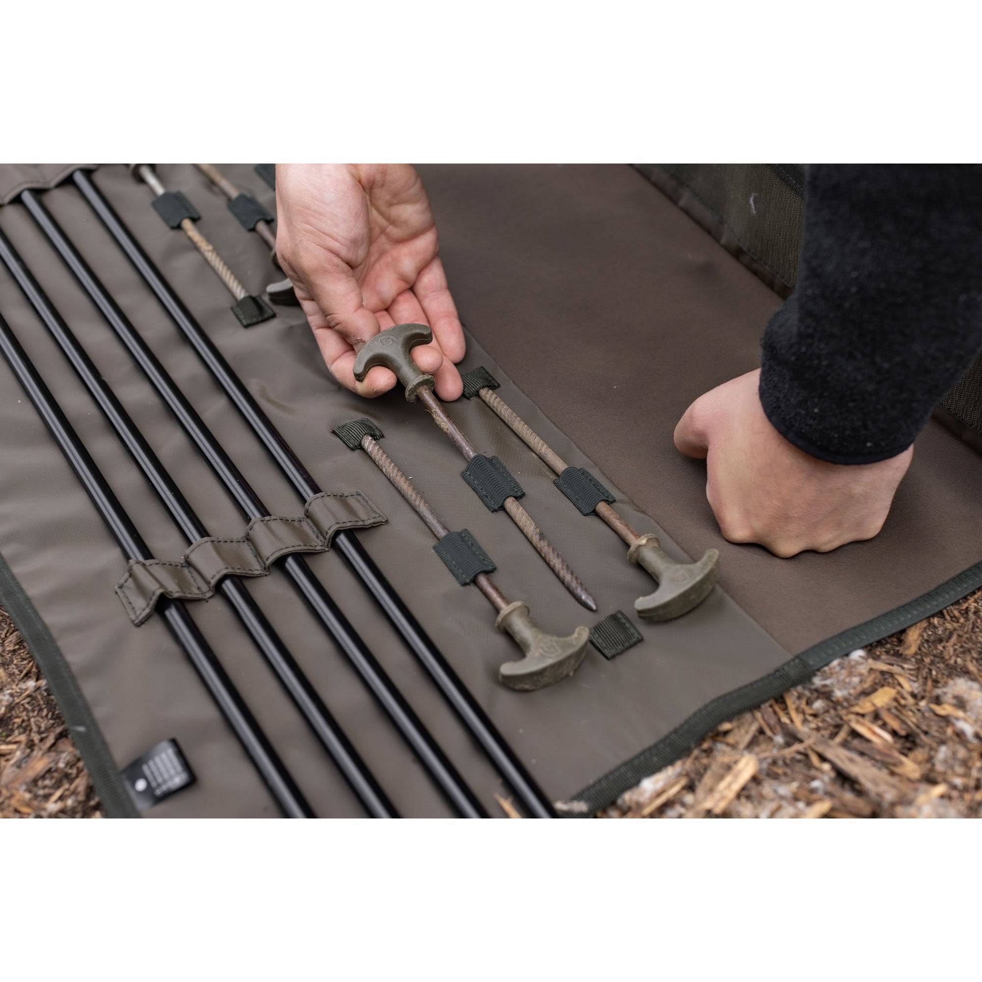 Husa Picheti-Cuie Cort KORDA Compac Brolly Wrap, Dark Kamo, 59x66cm