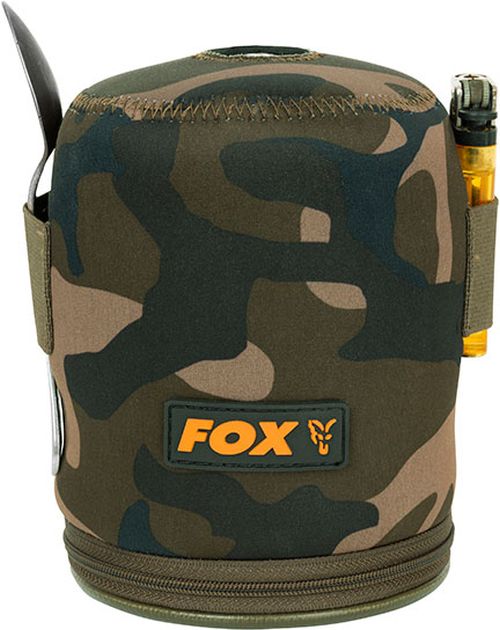 Husa Protectie Butelie Fox Camo Neoprene Gas Cannister Cover