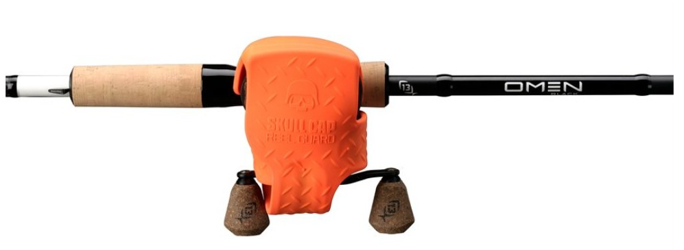  Husa Protectie Mulineta Casting (Multiplicator) 13Fishing Skull Cap TX, Orange