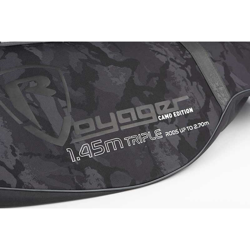 Husa Rigida Lansete FOX RAGE Voyager Hard Rod Sleeves Triple, Camo, 1.45m
