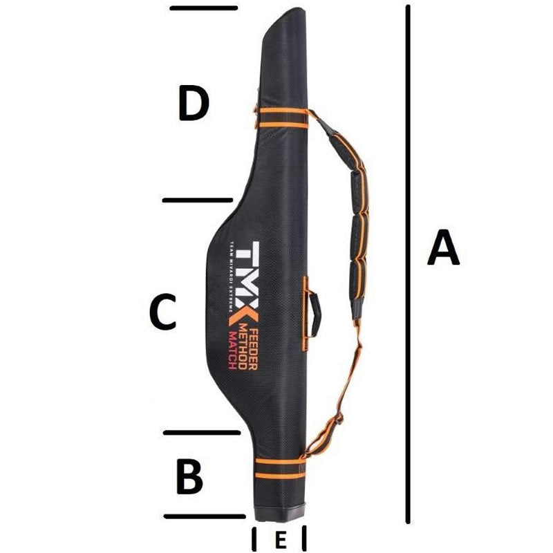 Husa Rigida Lansete cu Mulineta MIVARDI Feeder TMX Xtra Safe, 3 Compartimente, 141x15cm