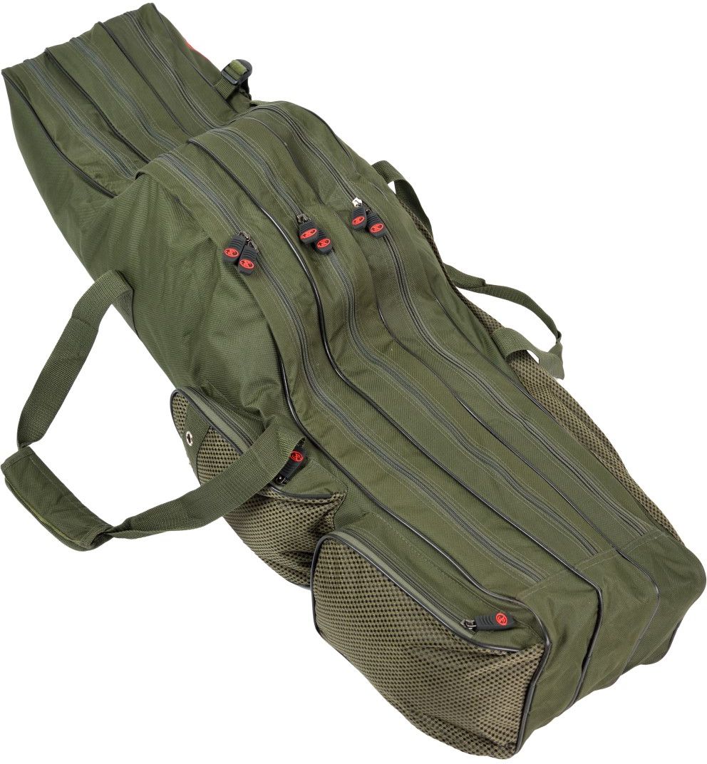Husa Zfish Rod Case Royal Holdall, 3 Compartimente, Kaki, 130cm