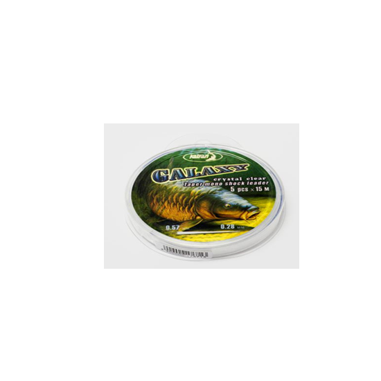 INAINTAS CONIC MONOFILAMENT KATRAN GALAXY 0,30/0,47 MM/5 X12 MT