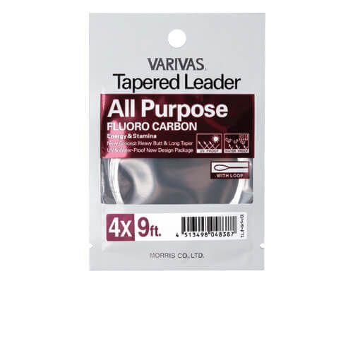 INAINTAS MONOFILAMENT VARIVAS FLY ALL PURPOSE FLUORO 2x, 9ft/2.74m