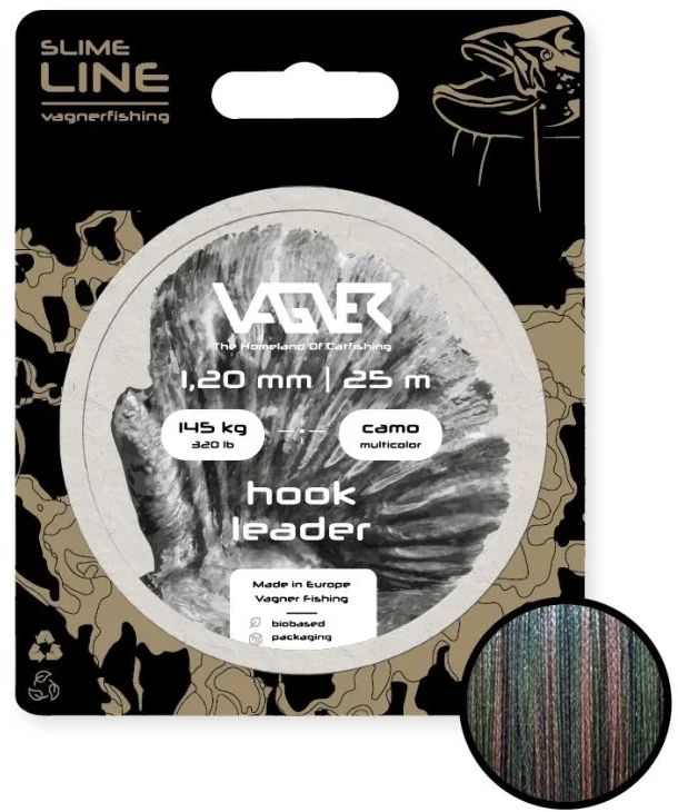 Inaintas Textil VAGNER Hook Leader Camo 25m