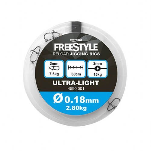 Inaintas fluorocarbon Spro Freestyle Reload Jigging Rigs 68cm