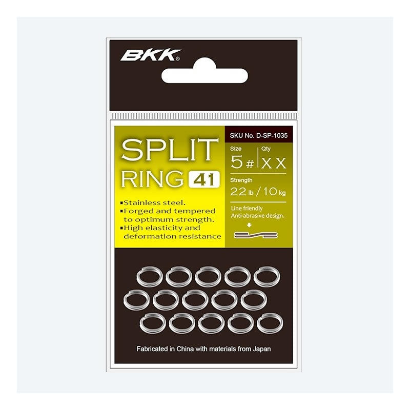 Inele Despicate Bkk Split Ring-41, Nr.0, 4kg, 20buc/pac