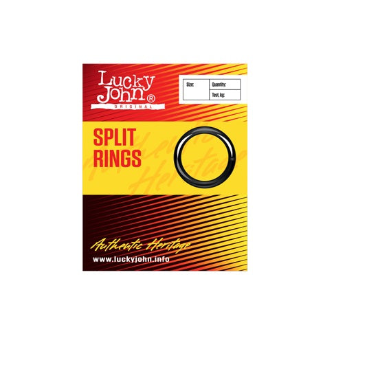 Inele Despicate Lucky John Split Rings Black Nickel 10