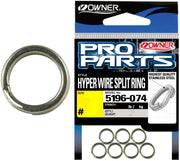 Inele Despicate Otel OWNER 5196 Hyper Wire Split Ring, Nr.8, 54kg, 7buc/pac