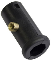 Inserite RIVE Telescopic Leg D25, Black, 1buc/pac