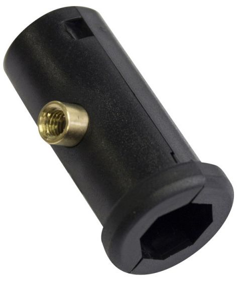 Inserite RIVE Telescopic Leg D25, Black, 1buc/pac