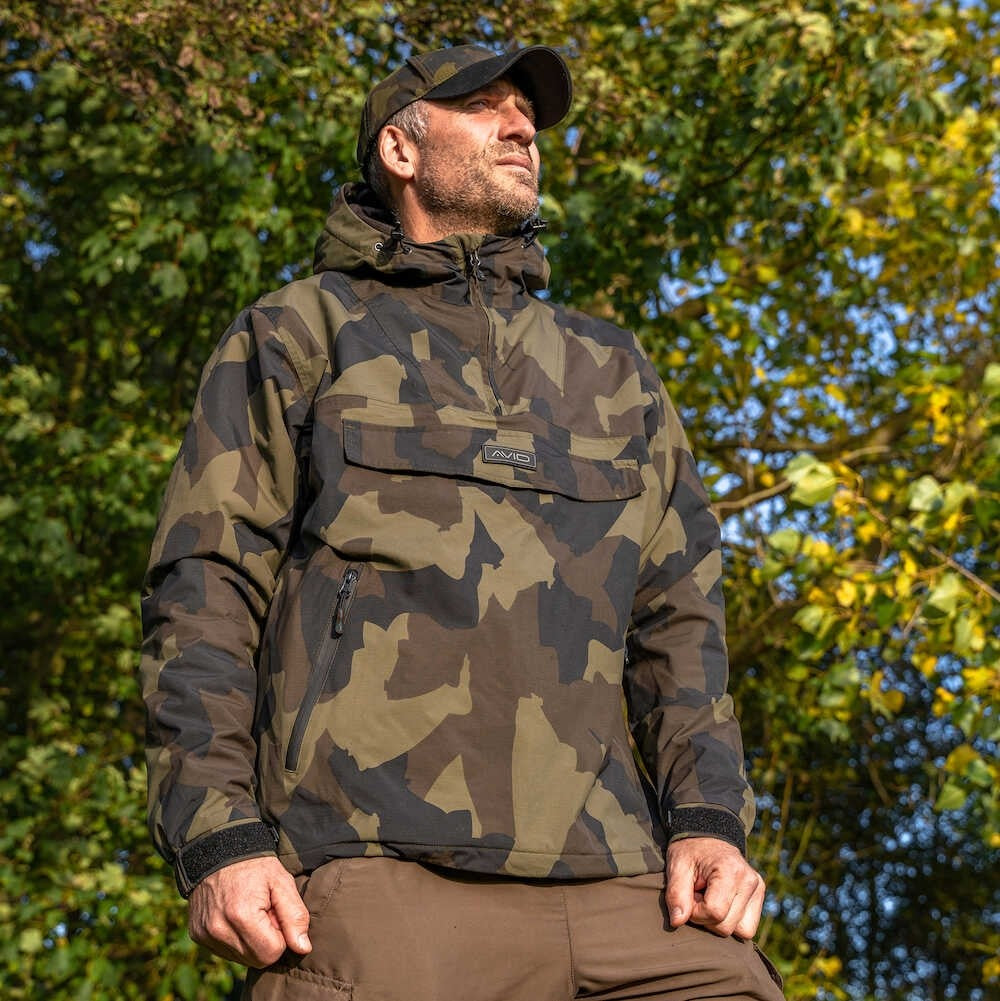JACHETA AVID CARP RIPSTOP CAMO PULLOVER JACKET