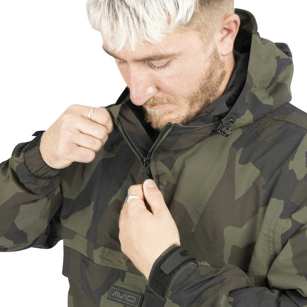 JACHETA AVID CARP RIPSTOP CAMO PULLOVER JACKET
