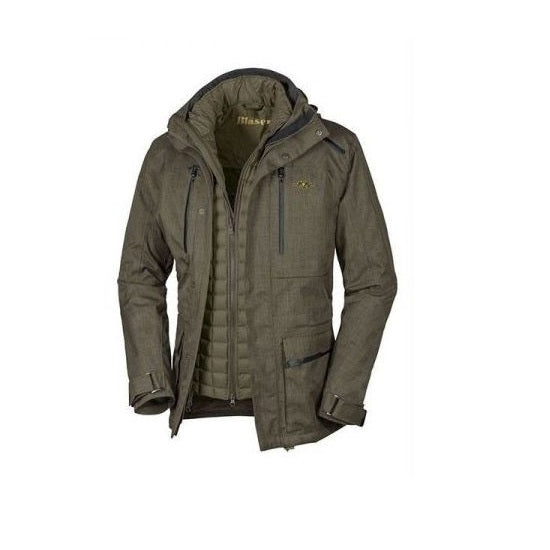 JACHETA BLASER HYBRID 2IN1 MOSS MELANGE