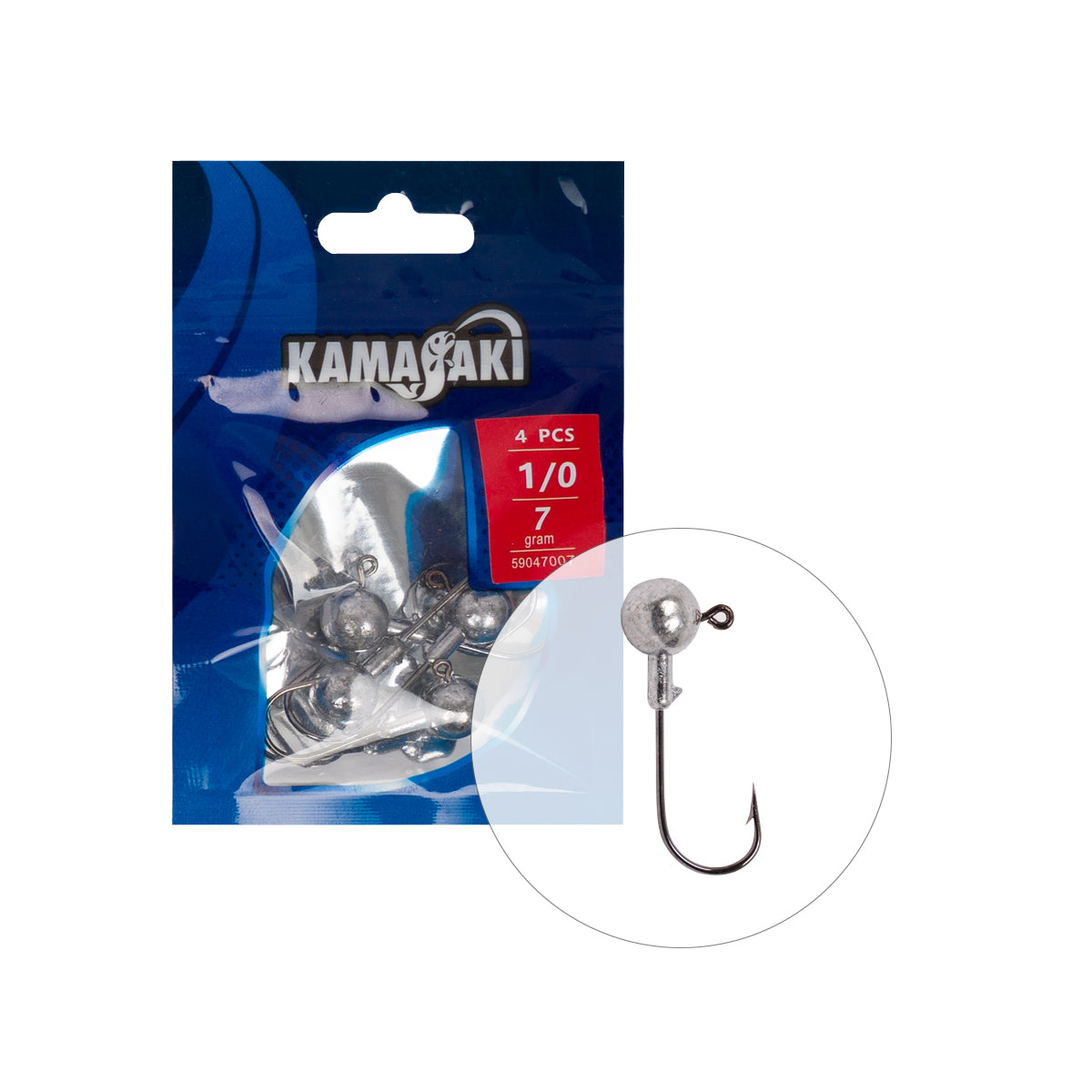 JIG KAMASAKI PRESSION JIG HEAD 28g 2buc/plic Nr.3/0