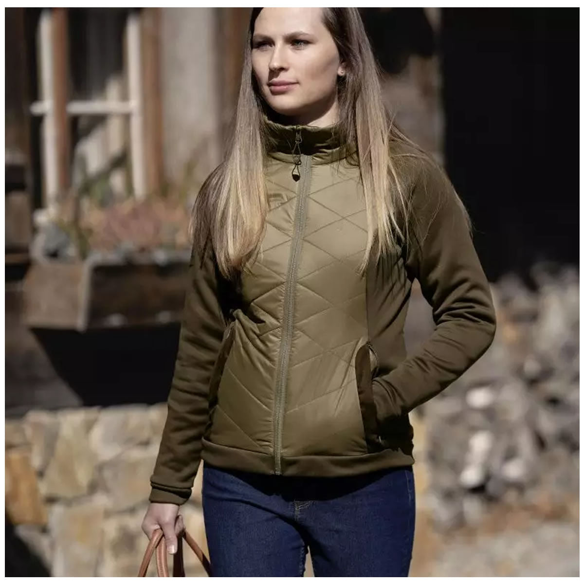 Jacheta Dama Fleece Kerstin Brown, Marime 42