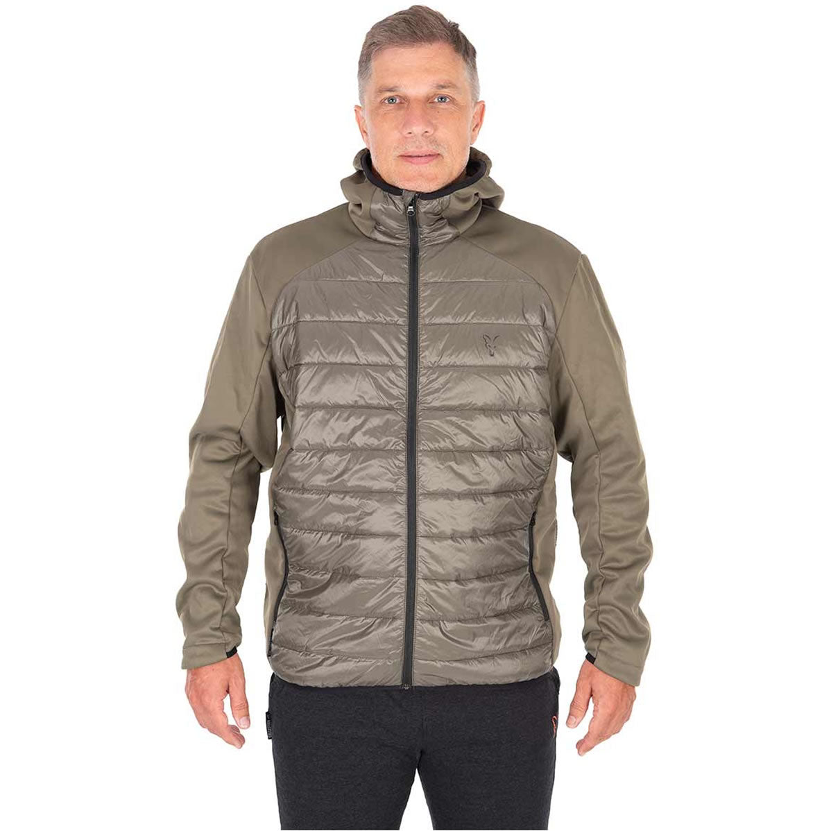 Jacheta FOX Collection Hybrid Jacket, Green / Black