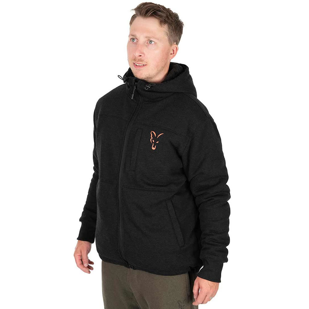 Jacheta Fox Collection Sherpa Jkt Black &amp; Orange