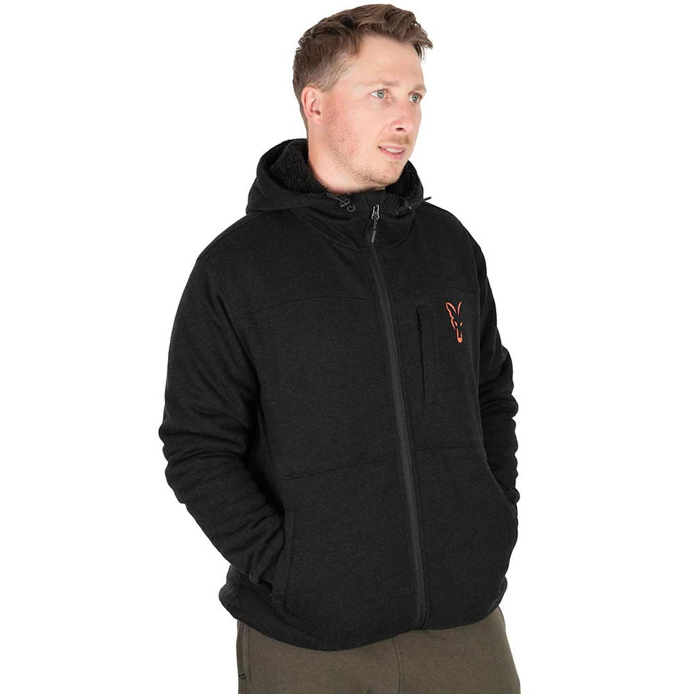 Jacheta Fox Collection Sherpa Jkt Black &amp; Orange