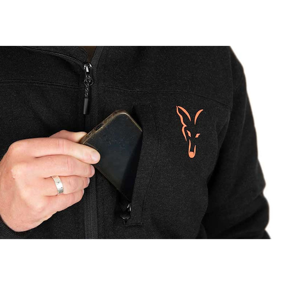 Jacheta Fox Collection Sherpa Jkt Black &amp; Orange