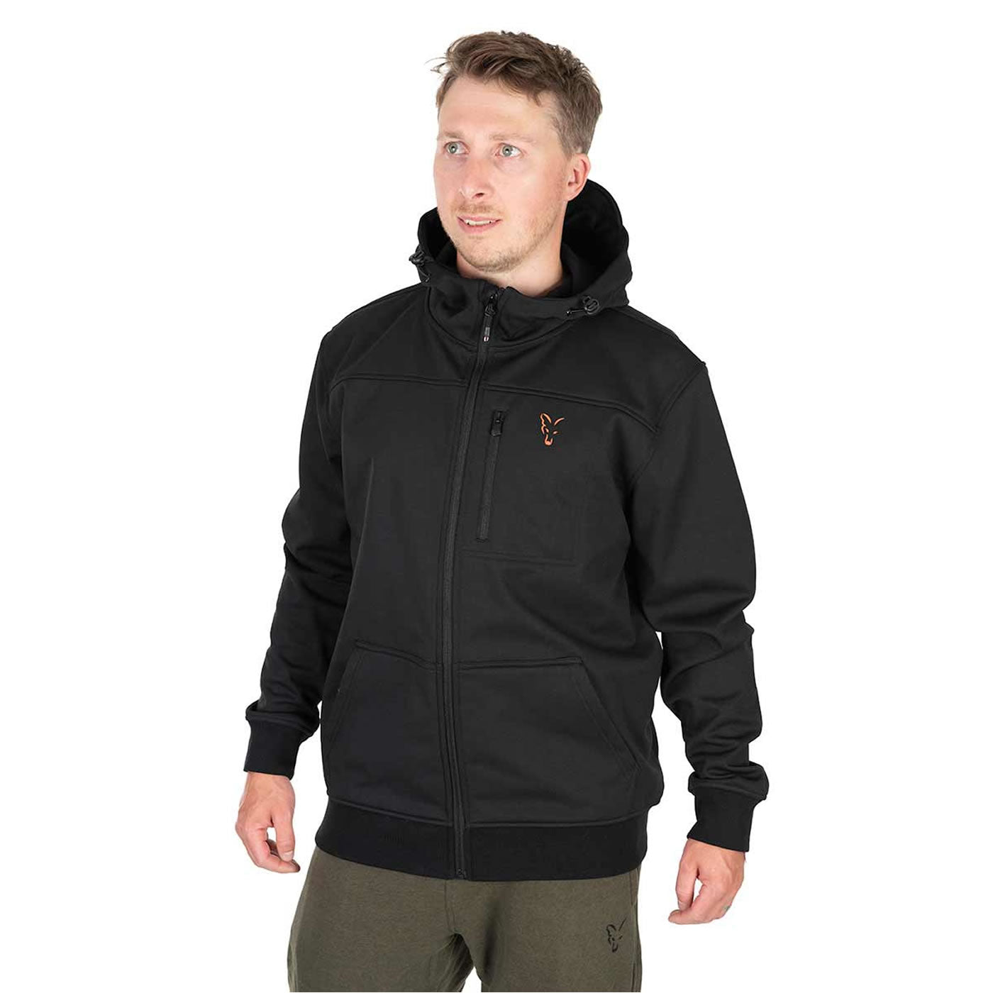 Jacheta Fox Collection Soft Shell Jacket Black &amp; Orange
