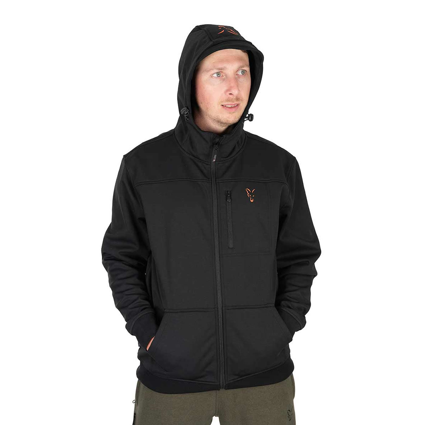 Jacheta Fox Collection Soft Shell Jacket Black &amp; Orange