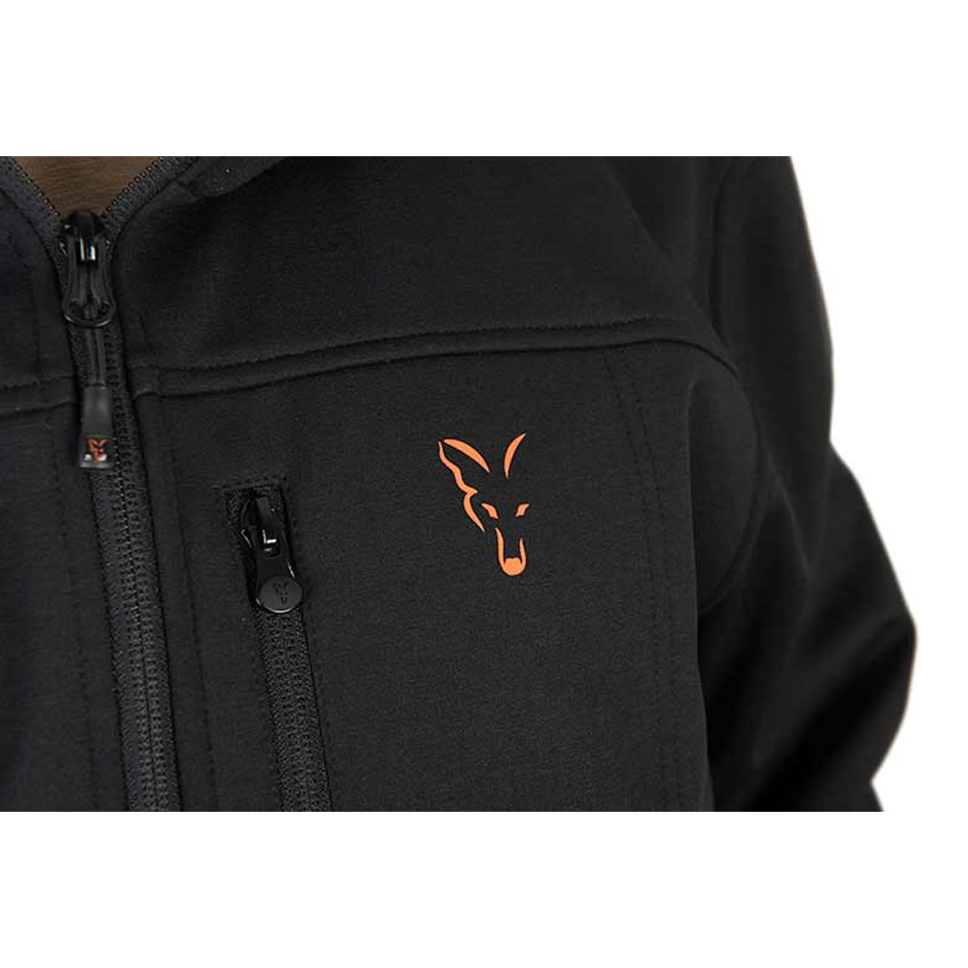 Jacheta Fox Collection Soft Shell Jacket Black &amp; Orange