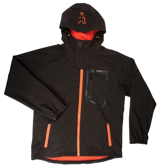 Jacheta Fox Softshell Jacket Black Orange