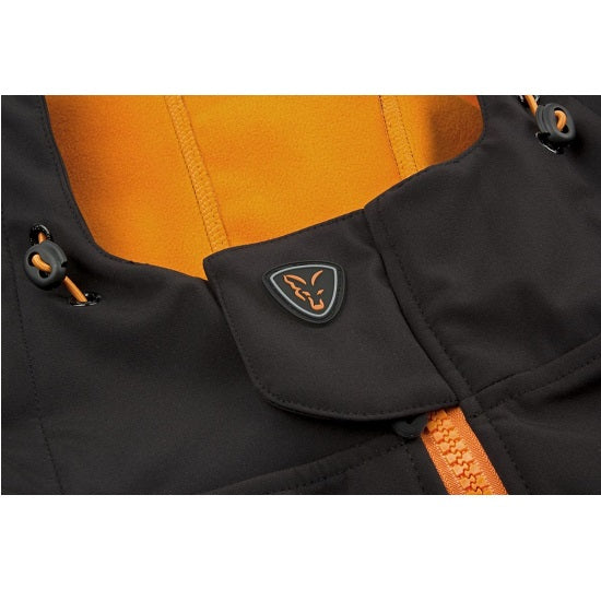 Jacheta Fox Softshell Jacket Black Orange