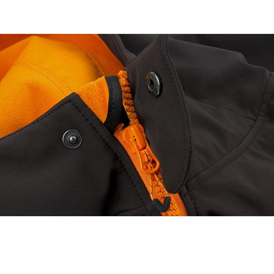 Jacheta Fox Softshell Jacket Black Orange