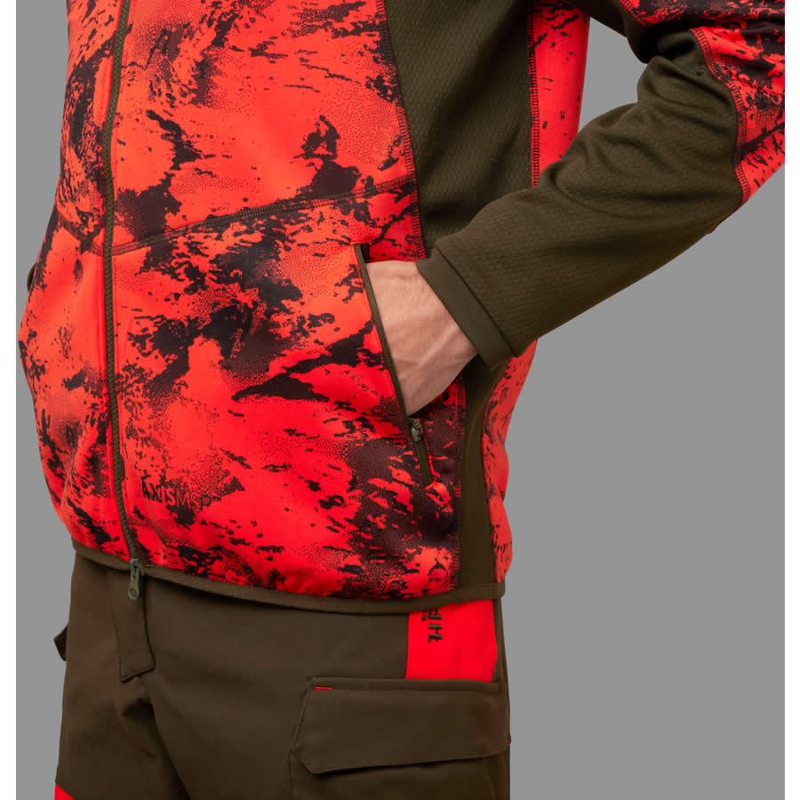 Jacheta HARKILA Fleece Wildboar Pro, Camo Orange Axis