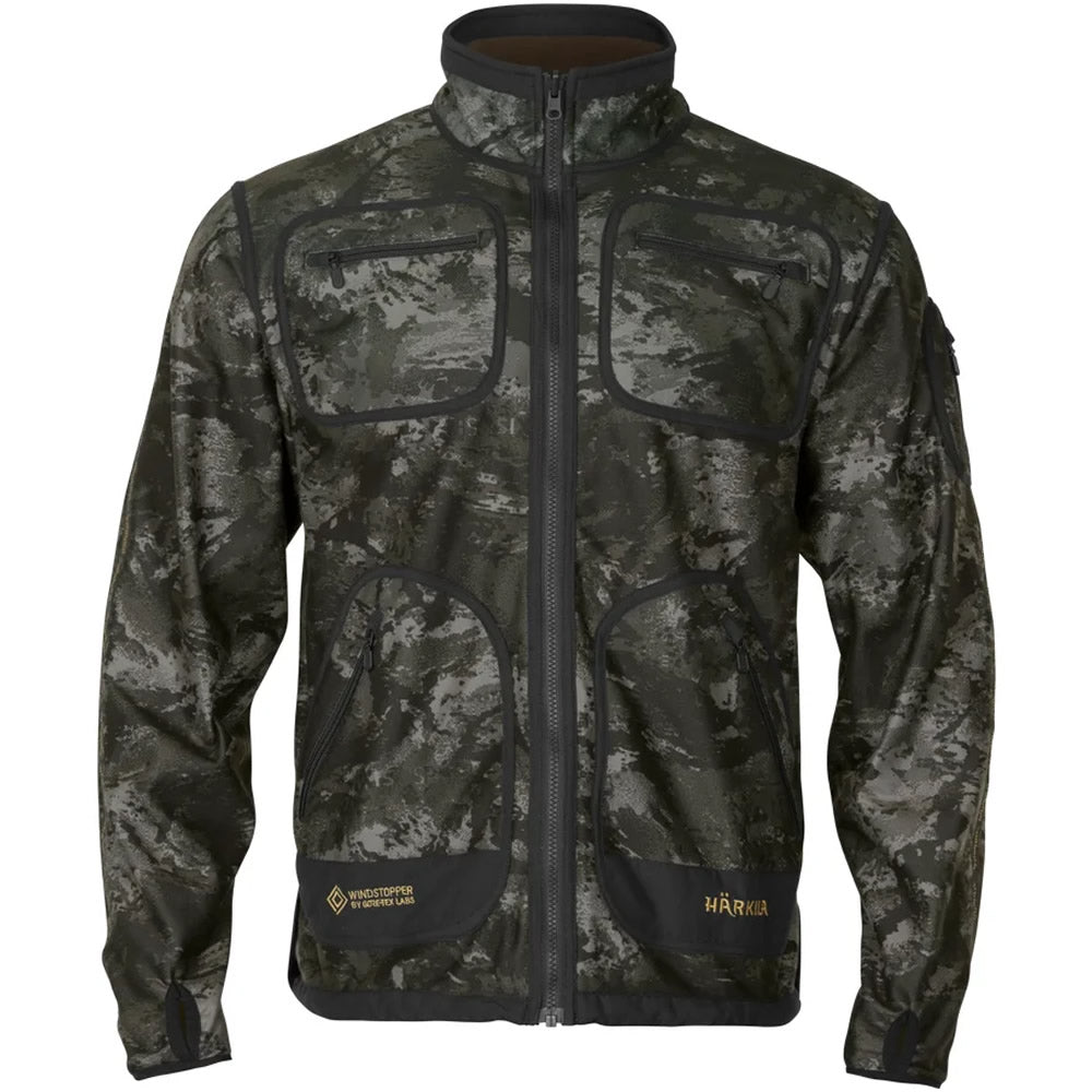 Jacheta HARKILA Kamko Noctyx Wsp Reversible Fleece Jacket, Black/Willow Green