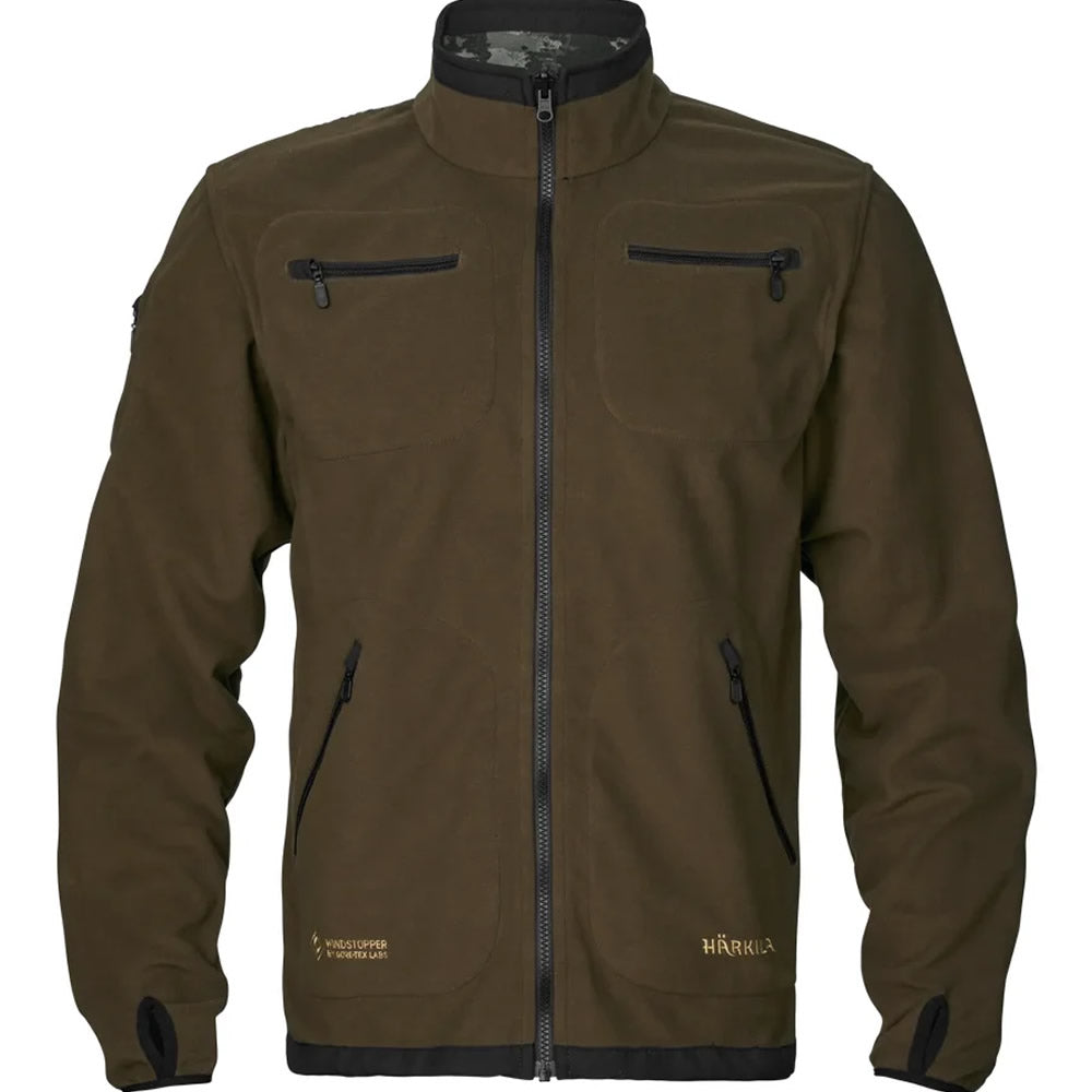 Jacheta HARKILA Kamko Noctyx Wsp Reversible Fleece Jacket, Black/Willow Green