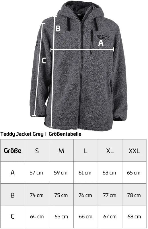 Jacheta Hanorac Zeck Teddy Jachet Grey, Marimea XL