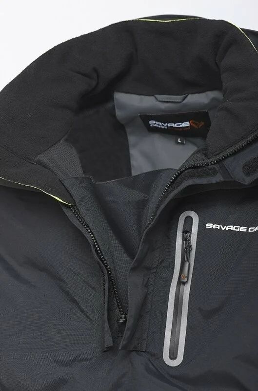 Jacheta SAVAGE GEAR Jacket Coastal Race Smock S, Black-Gray-Yellow