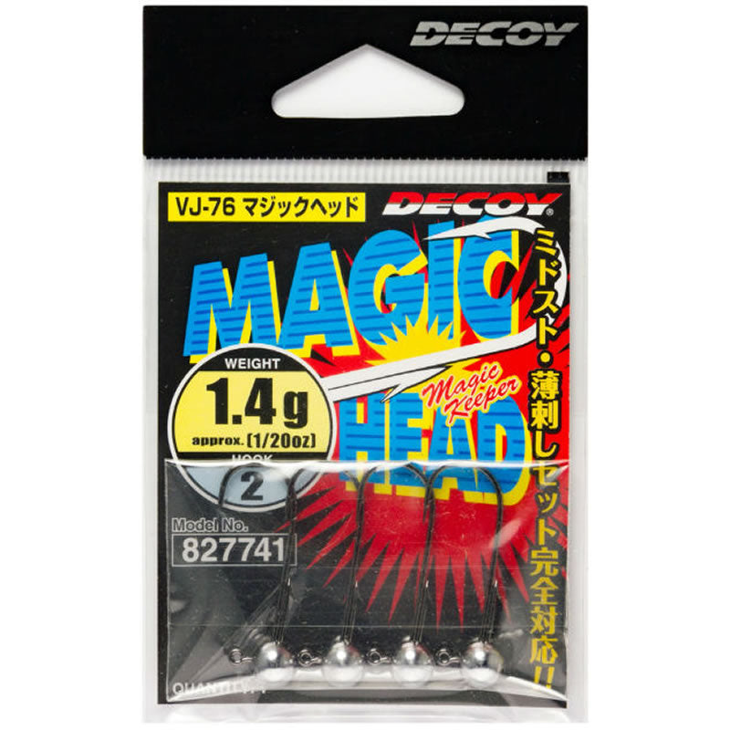 Jig DECOY VJ-76 Magic Head, Nr.3, 2.5g, 4buc/pac