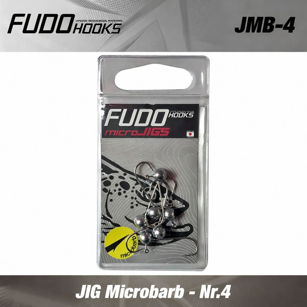 Jig FUDO Microbarb, NR.4 BK (Black Nickel), 1.2g, 6buc/pac