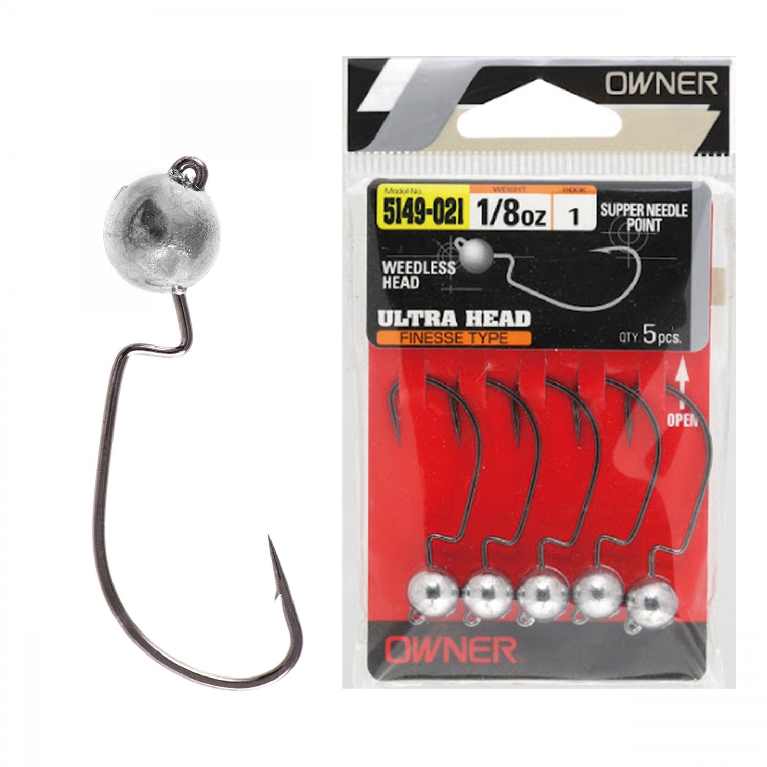 Jig Lestat Owner 5149 No.4 1/8Oz Ultra Head Finesse Type 3.54g 5buc/plic