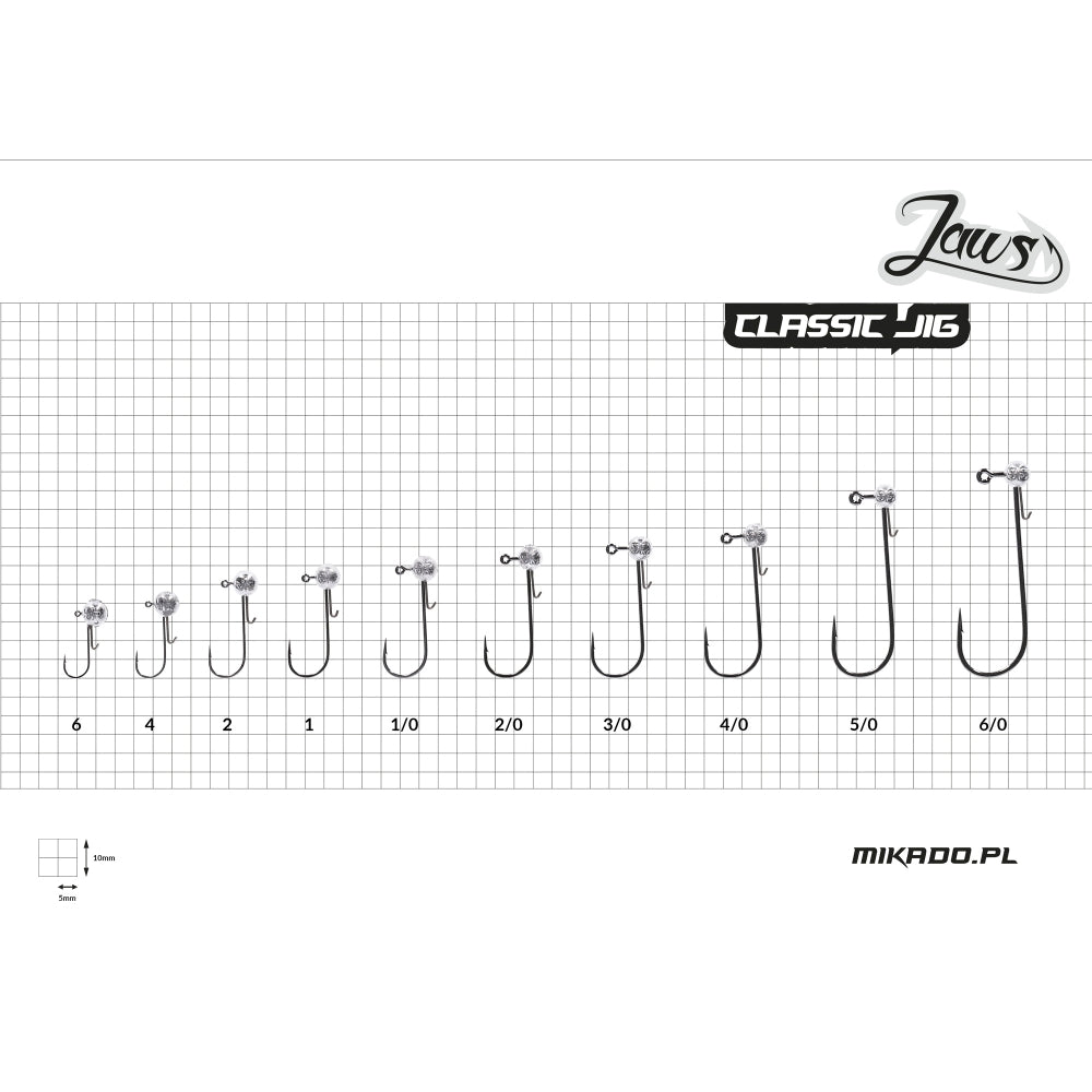 Jig MIKADO Jaws Classic Nr. 17.5g Black Nickel 3buc/pac